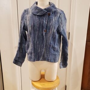 Eastern Serenity Blue Jacket Size Medium
